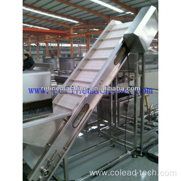 SUS 304 stainless steel vegetable and fruit conveyor